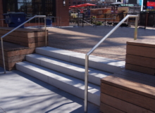ballpark village stainless handrails