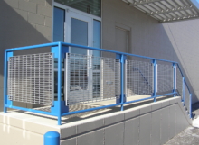 formerly bick group office blg aluminum handrails