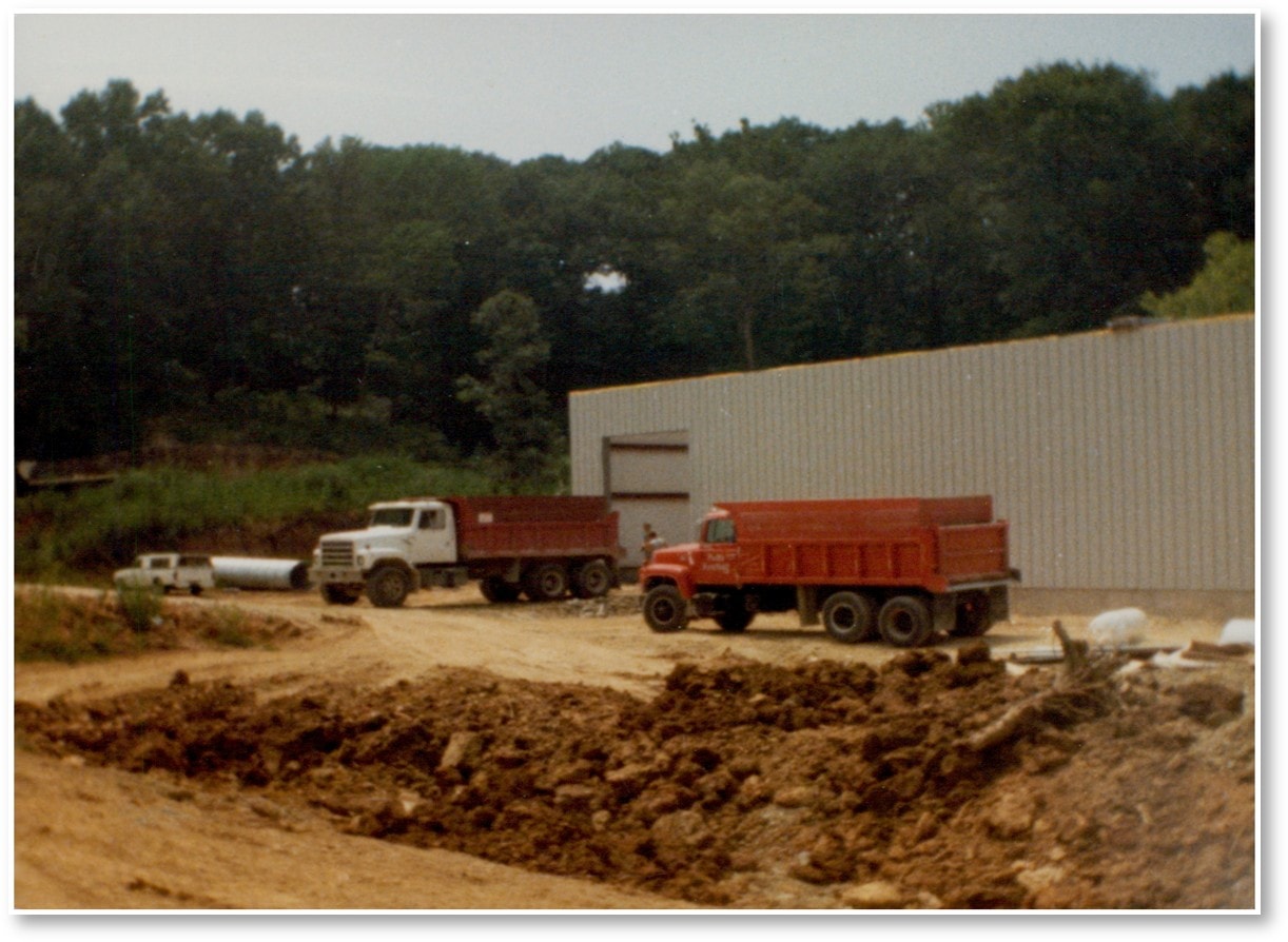 Construction of the original Fenton, MO facility
