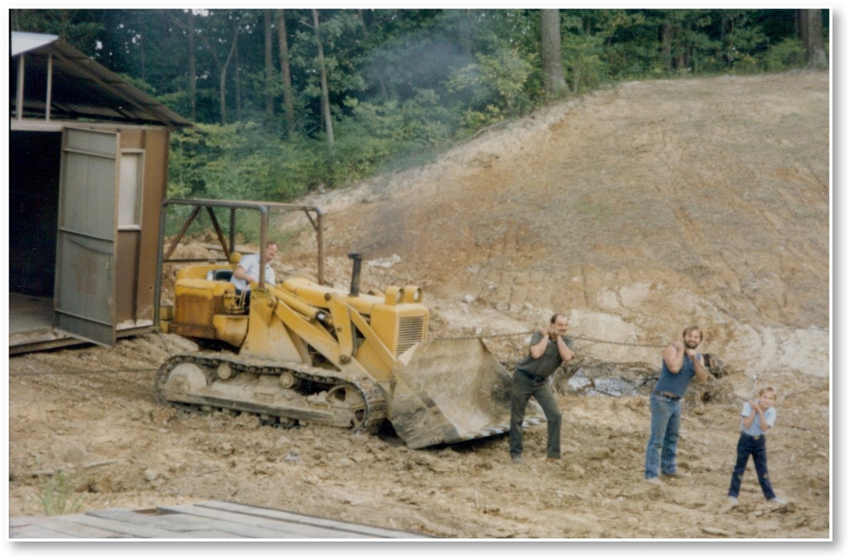 Site preparation for the 1995 structural steel shop addition
