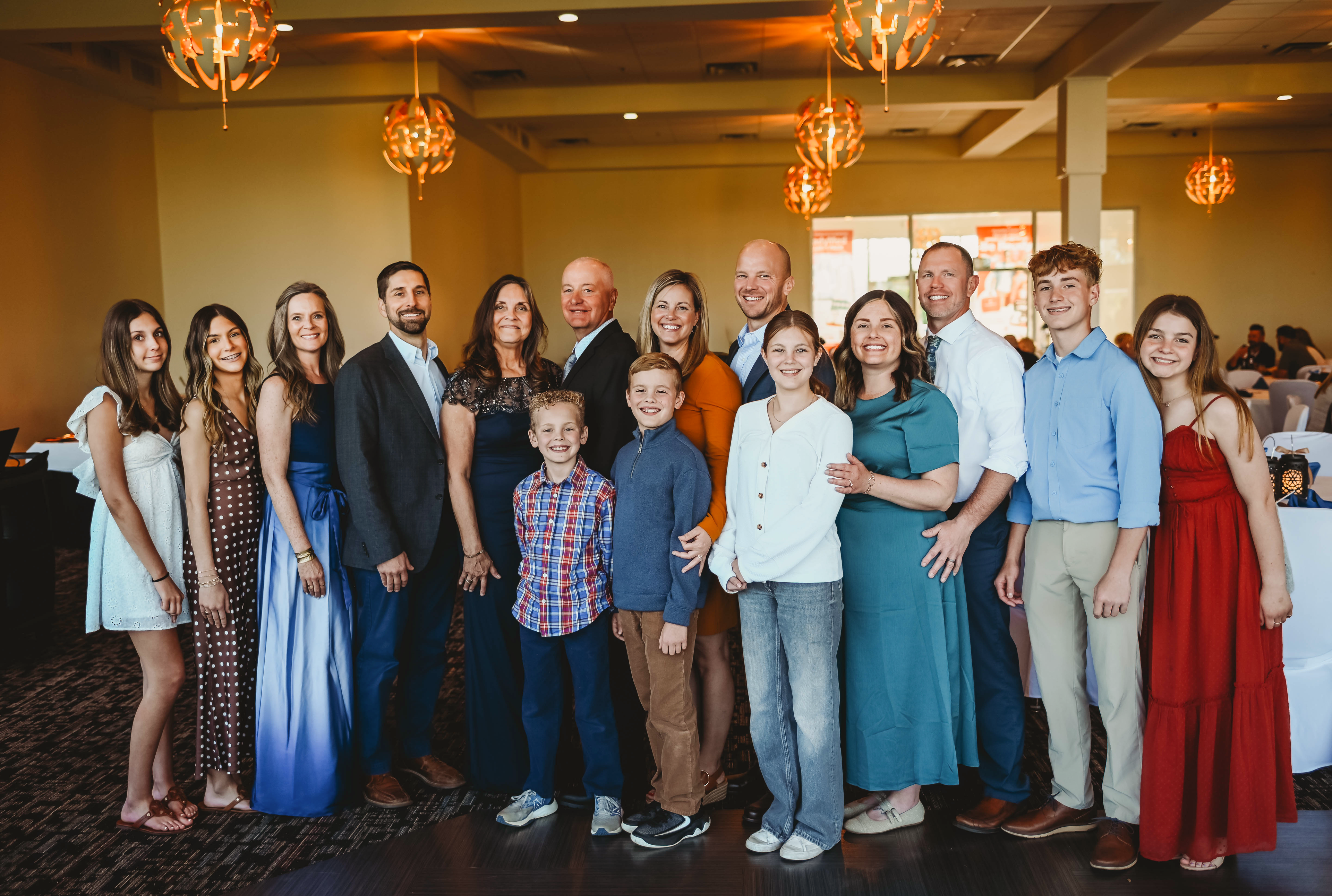The Reinbold family gathered at the 50th anniversary celebration