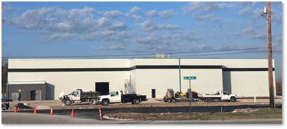 Exterior of the completed new Barnhart, MO facility