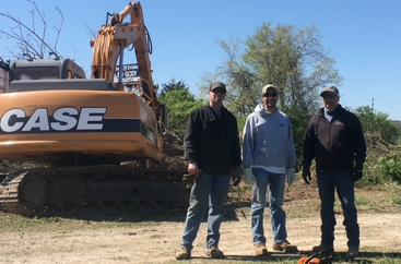 Groundbreaking ceremony at the new Barnhart, MO facility site