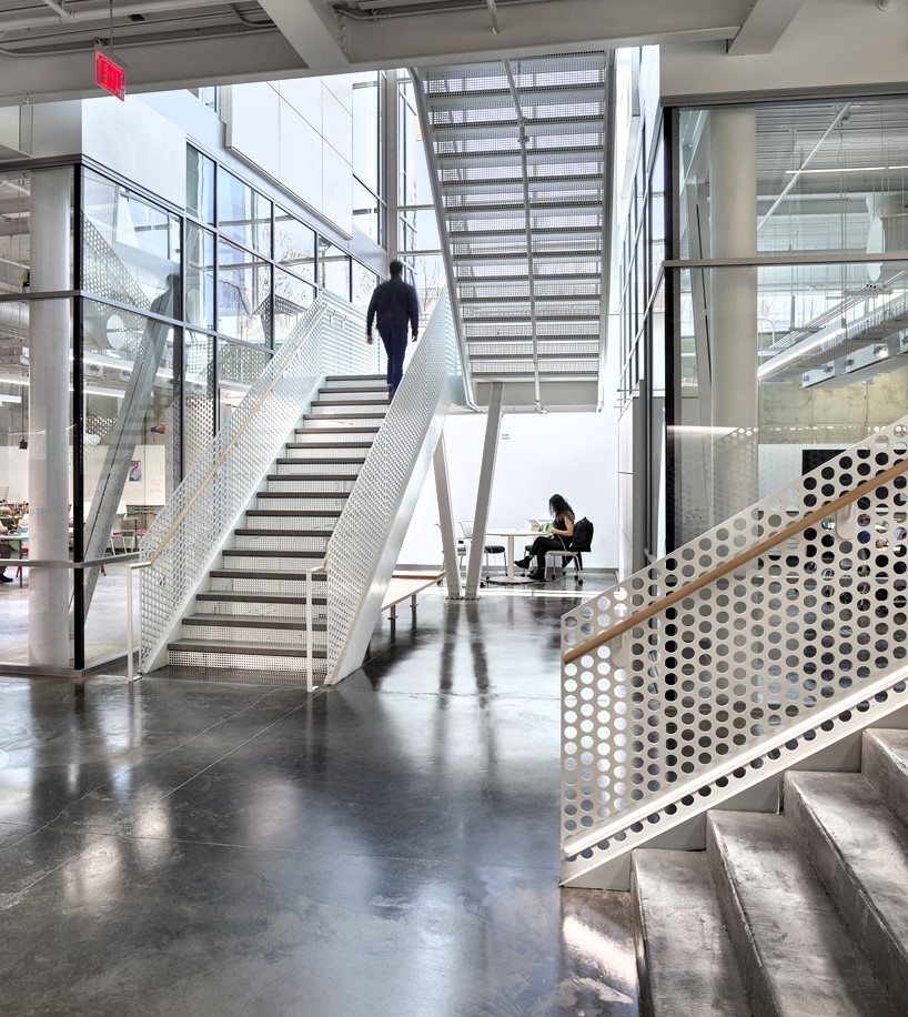 Custom metal interior stairs