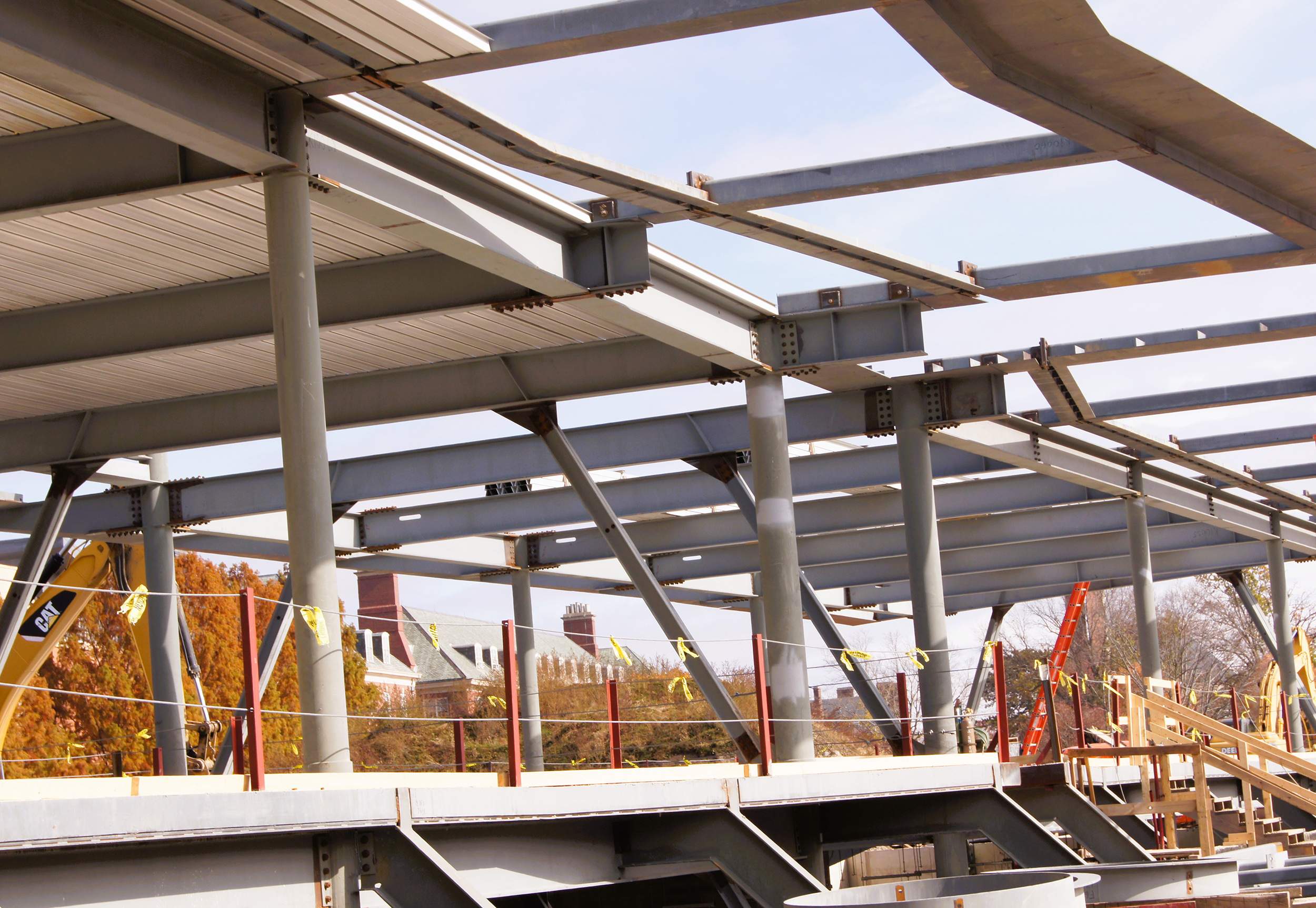 Structural steel at UIUC Siebel Center